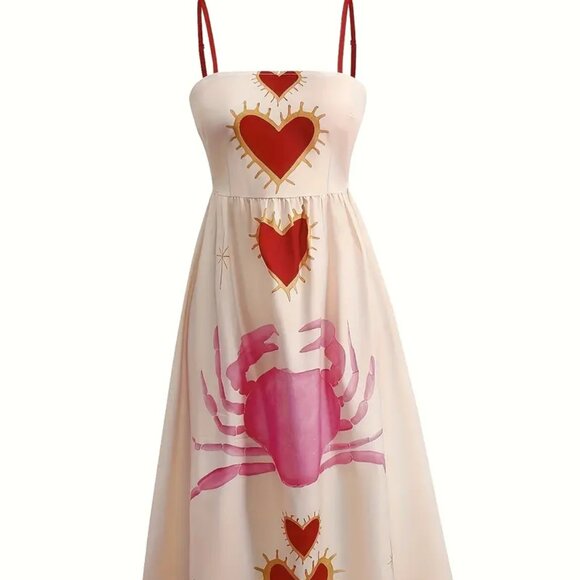 Heart & Crab Cami Dress - Picture 2 of 3